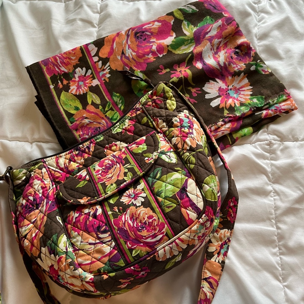 Vera Bradley bag and scarf bundle